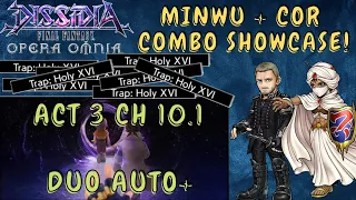 DFFOO GL, Act 3 Ch 10.1 Imposed Destiny, Cor and Minwu is SO Broken together. Auto+ Showcase!