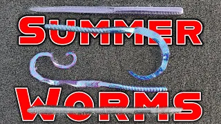 Big Worms for Summer Bass Fishing! (Texas Rig, Carolina Rig, Shaky Head)