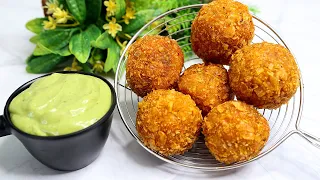 Crispy Chicken Potato Balls recipe | Special Chutney k Saath by Cooking with Benazir