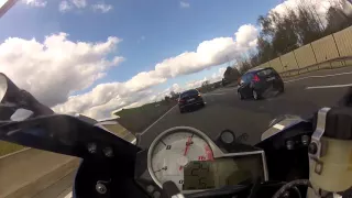 S1000RR 2015 Race start (0 - 300 Km/h in 15sec.) and top speed run on german Autobahn