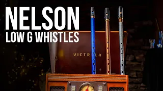 3 Nelson Low G Tin Whistles