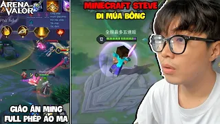 HOÀNG VUX XEM TIKTOK LIÊN QUÂN XUẤT HIỆN MINECRAFT STEVE MÚA BÔNG VÀ GIÁO ÁN MING FULL PHÉP