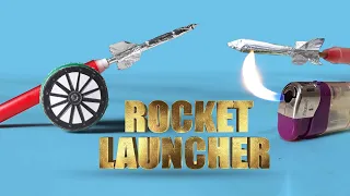How To Make Mini Matchstick Rocket Launcher | DIY  Aluminum Foil Paper
