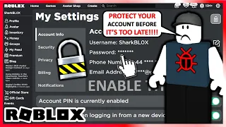 HOW TO PROTECT YOUR ROBLOX ACCOUNT IN 2021! (NEVER GET HACKED)