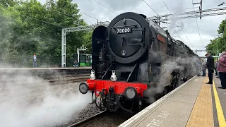 Britannia taking on water in Atherstone.