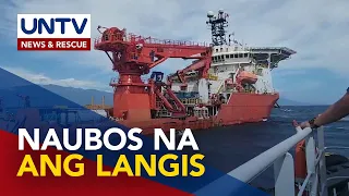 Paghigop sa natitirang langis sa lumubog na MT Princess Empress, natapos na