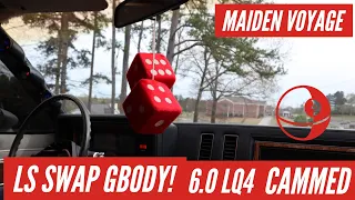 LS Swapped Gbody Build! 6.0/4l80e Part 5 (FIRST TEST DRIVE) No Trailer Needed