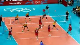 Brasil vs Russia 2:3 Olympic Games London 2012, Volleyball Final, 2nd match ball for Brasil