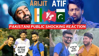 pakistani public reaction on #arijitsingh Vs #atifaslam  || Shocking Reactions😳#pakistanireaction