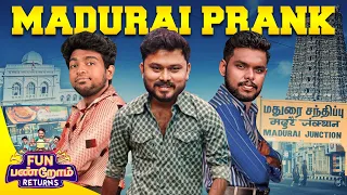 Madurai Prank | Fun Panrom Returns | Vj Siddu , Settai Sheriff & Harshath Khan | Blacksheep