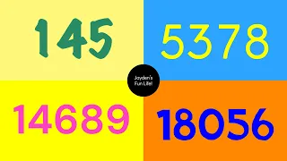 Colorful Numbers 1 to 20000