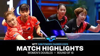 Ryu Hanna/Kim Nayeong vs Miyuu Kihara/Miwa Harimoto | WD R16 | WTT Contender Zagreb 2023