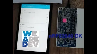 nRF Blinky App test using nRF52840 DK(BLE 5.0)