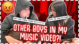 REACTING TO MY OLD  MUSIC VIDEOS WITH MY BOYFRIEND