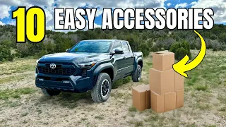I Install 10 EASY & INEXPENSIVE accessories on my 2024 Toyota Tacoma!