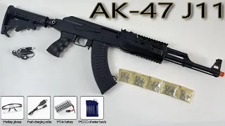Unboxing Realistic Toy Gun AK-47 J11 Assault Rifle Gel Blaster Gun
