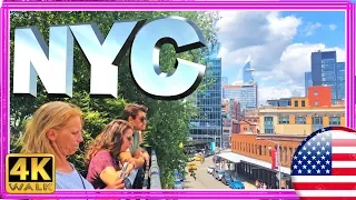 【4K】WALK High line Park & Hudson Yards virtual hike New York 2019 4k documentary walking tour
