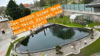 Das Vater & Sohn Mega Projekt. Ein 220000 Liter Koi Teich der Superlative!!