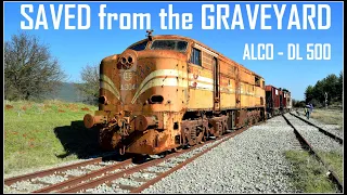 OSE ALCO A 304 "World Locomotive" DL500.... SAVED from Amfikleia Graveyard (Greece)