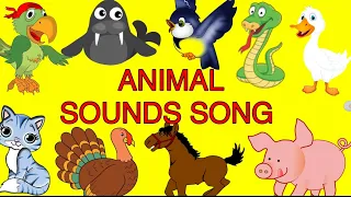 Animal Sounds Song|Animals Sounds|The Animal Names And Sounds