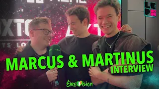 Marcus & Martinus (Sweden) 🇸🇪 Interview | London Eurovision Party 2024