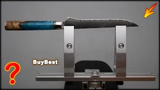 Нюансы заточки ножа | Заточка обвалочного ножа WAK VG10 дамасская сталь на точилке Sy Tools Beast