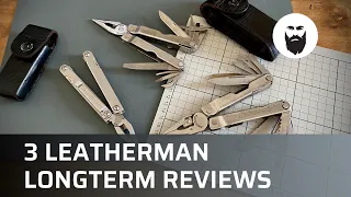 3 Leatherman multitool longterm reviews of the Rebar, the Sideclip and the Pulse