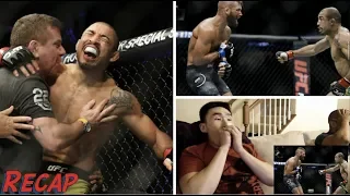 Jose Aldo vs  Jeremy Stephens | FIGHT ENDING BODY SHOT REACTION