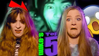 REACTING To Nuke's Top 5 SCARY Ghost Videos That'll Make You CRY for DADDY!? 😱📽💜 (terrifying)