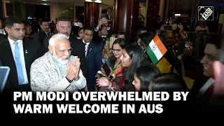 PM Modi gets thunderous welcome by Indian diaspora in Sydney