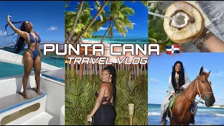 PUNTA CANA VLOG| Boat Excursion+ Dinner In The Sky+ Riding Horses On The Beach+ DOMINICAN REPUBLIC|