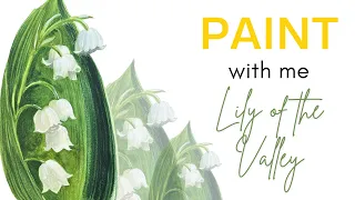 #25 | How to Draw LILY OF THE VALLY | MAY Birth Month Flower