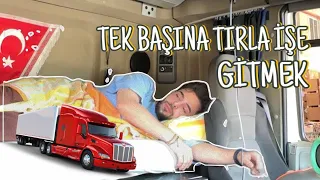 GİZLİCE TEK BAŞIMA TIRLA İŞE GİDİYORUM 🚛| babamdan kaçmak, gece yolculuğu