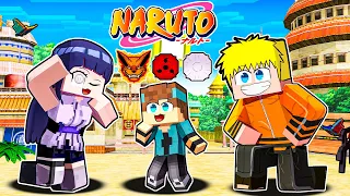 FUI ADOTADO por NARUTO E HINATA no MINECRAFT!