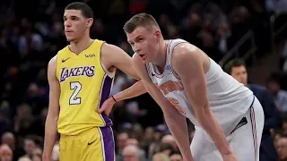 Porzingis 37 Pts 5 Blks! Lonzo Ball Disses Nas in NY! Lakers vs Knicks 2017-18 Season