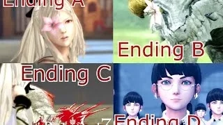 Drakengard 3 - "All Endings" (A,B,C, & D) Cutscenes Movie {English, Full 1080p HD}