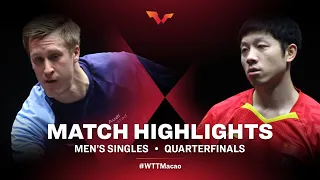 Xu Xin vs Mattias Falck | WTT Macao Quarterfinals HIGHLIGHTS