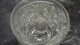 Bigger Red Hot Nickel Ball In Hot Water