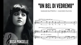 "Un bel di vedremo" Madame Butterfly - Rosa Ponselle 1919 (with score) HD 1080p