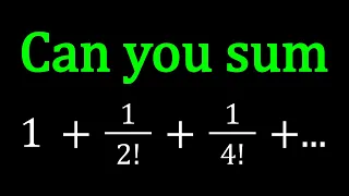 An Interesting Sum With Reciprocals of Factorials