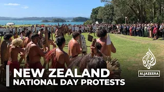 Protesters in New Zealand rally for Indigenous rights on national day