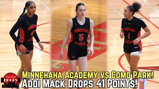 Addi Mack Goes Off For 41 Points! Minnehaha Academy vs Como Park!