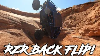 RZR BACKFLIPS at Sand Hollow! | Hitting Buggy Trails with RZR's, KRX, & Canam X3's