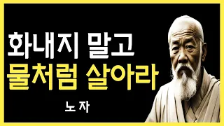 더이상 화내지 마라 | 노자 도덕경 | 동양 최고의지혜 | 물처럼 살아라 | 화내지않기 | 인생명언 | 철학 | 오디오북