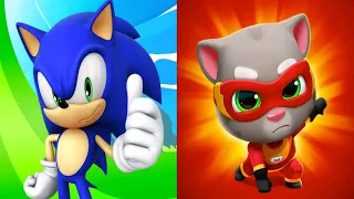 Sonic Dash VS Talking Tom Hero Dash (Android,iOS) - Part 1