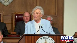 Gov. Kay Ivey delivers her State of the State Address to a joint session of the Alabama Legislature