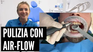 Pulizia dei DENTI con AIR-FLOW- POLVERI