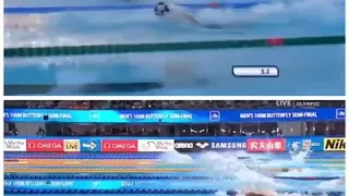 Caeleb Dressel (49.50) Vs Michael Phelps (49.82) WR Butterfly Comparison - 2009 - 2019 World Champs