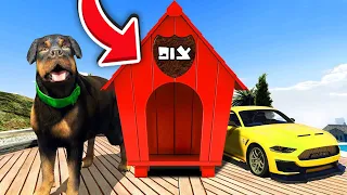 צ'ופ משדרג את הבית שלו בGTA V! (הכלב של פרנקלין קונה אחוזה בג'יטיאיי!)