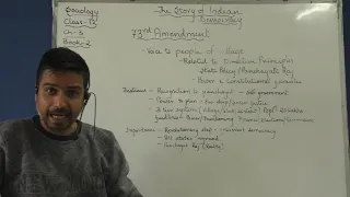 CLASS 12 SOCIOLOGY BOOK 2 "THE STORY OF INDIAN DEMOCRACY" (73 rd AMENDMENT)